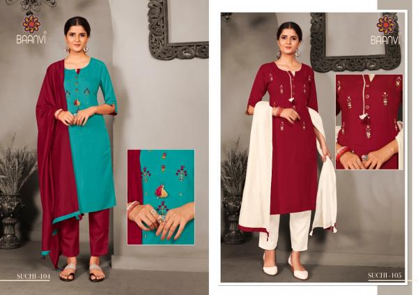 Baanvi Suchi 1 Fancy Rayon  Ethnic Wear Readymade Salwar 